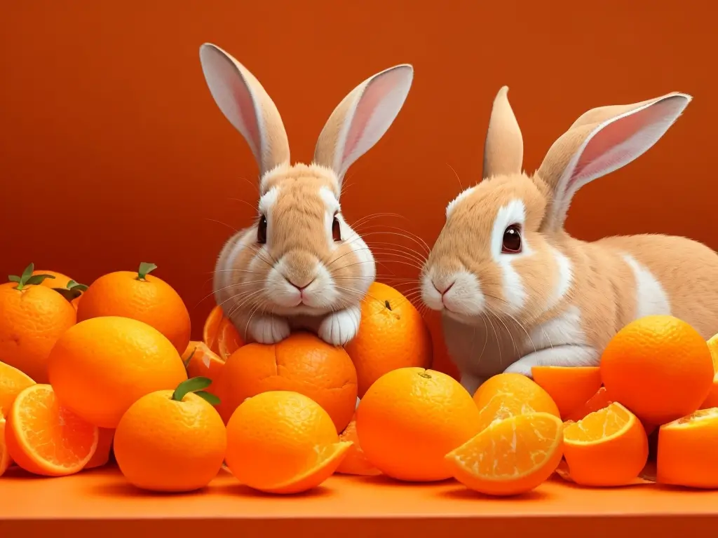 Rabbits Eat Oranges Peels